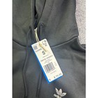 Adidas Trefoil Hoodie Women Size Small Black Originals Sweatshirt Pockets
