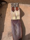 Amerigo Leather English Girth  Brown  Double Elastic  52 