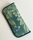 Laura Ashley Bramble Floral Soft Fabric Eyeglass Case  vintage 