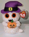 Ty Beanie Boos Flicker The Halloween Ghost  6 Inch  New Mwmts Stuffed Animal Toy