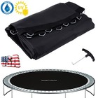 Round Trampoline Mat Replacement Fits 12 14 15ft   72-96 V Rings 6 5-7  Spring