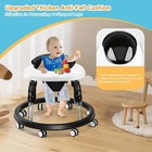 Foldable Baby Walker With Wheels   Height Adjustable For Infant Boys Girls 6-18m