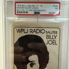1978 Billy Joel Backstage Pass - 1st Msg Show Performance Psa 7