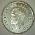 1943 Canada Silver Fifty Cents Coin 50c Canadian Half Dollar Uncirculated