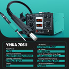 Yihua 706-ii T12 Digital Soldering Station Blower Hot Air Desoldering Rework Kit