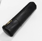 Vintage Leather Pencil Case Pouch  Full Grain Leather Zippered Pen Pouch Stat   
