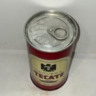 Tecate Straight Steel Beer Can  Small Ring Top  Bottom Opened  Mexico