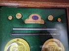 Vintage  Railroad railway Collectible Memorabilia    In Wooden Shadow Box