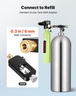 Vevor Portable Scuba Tank Refill Adapter Diving Tank Refill Adapter Aluminum