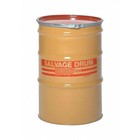 Open Head Salvage Drum  Steel  10 Gal  Unlined  Yellow  Hm1002q