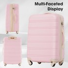 20  28  2pcs Hardshell Luggage Sets W  Bag Spinner Suitcase tsa Lock Lightweight