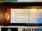Faber-castell 63 82  red Brackets  Biplex Pocket Slide Rule - Complete