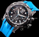 Invicta Mens Speedway Swiss Chronograph Black Dial Blue Stylish Tachymeter Watch