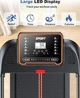 Treadmills For Home Walking Pad - Foldable Treadmill Under Desk With Handle Bar 