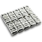 10 X 10 Oz  999 Silver Bars - Hand Poured  chunky  Silver Bullion  a502