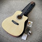 Full-size 41  Beginner Acoustic Guitar Starter Set W  Capo  Tuner  Strap   More