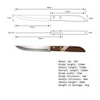 Kitchen Utility 5  Paring Knife Wood Handle  Kiwi  501   Pack Of 6  