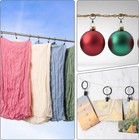 36 Pack Curtain Rings With Clips  Drapery Clips With Rings  Hangers Drapes Rings