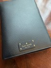 Kate Spade Black Zip Agenda Planner Organizer With Black Lining