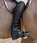 Arial Woman s Leather Chaps  Equestrian Breeze Half Chaps Pair Of Black   Siz Mt