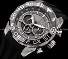 Invicta Men Speedway Chronograph Gunmetal Dial Black Combat Tachymeter Ss Watch