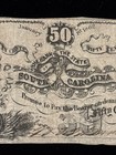 1862 50c Bank Of The State Of South Carolina Civil War Era Obsolete Banknote