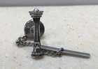 1962 Seattle World   s Fair Space Needle Swank Tie Tack Pin Silver Souvenir Usa