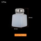 5pack 3 4 Oz 100ml Alcohol Push Down Pump Dispenser Bottle Press White
