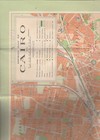 Egypt Old Rare Tourist Map Of Cairo 1960s