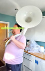 Sousaphone Tuba White 22  Of Pure Brass Just Used Once As Demo  Case   Free Ship