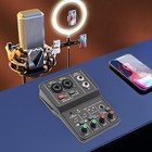 2channel Mini Audio Mixer Bluetooth Usb Dj Sound Mixing Console Amplifier Studio