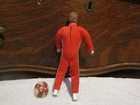 Vintage 1972 Original Ideal Evel Knievel 7  Action Figure Red Cycle Suit-posable