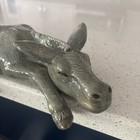 Vintage Shelf Sitter Sleeping Donkey Mule Ceramic Figurine 8 5 