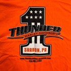 Jerzees Tshirt Men 2xl Orange Thunder Harley Davidson Motorcycle Sharon Pa S s