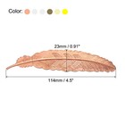 6 12 18pack Metal Feather Bookmarks Page Marker For Book Lovers 6 Colors New