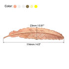 6pcs Metal Feather Bookmarks Book Marks Page Markers For Book Lovers 6 Colors