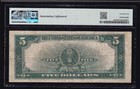 Us 1923  5 Lincoln Porthole Silver Certificate Note Fr 282 Pmg 25 Vf  589 