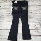 Nwt Miss Me J9201b2r Jeans 28 Steer Skull Feather Embroidery Bootcut Low Rise