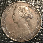Very Fine   Vf   1864 Nova Scotia One Cent  Coin-jul838