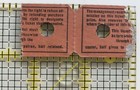 Vintage Drive In Movie Theatre Ticket Stubs  Frayser Drive In Memphis Tn