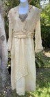 Antique 1919 20s Edwardian Wedding Gown Xs Read