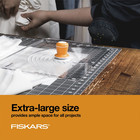 Fiskars 24x36 Self-healing Cutting Mat Double-sided Gray White Craft