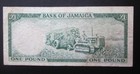 Jamaica 1 Pound 1960  1964  Banknote P-51 Queen Elizabeth Ii First Issue Sign  1