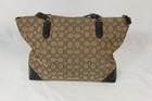 Coach Zip Top Tote In Signature Jacquard W  Leather Details F29958 Shoulder Bag