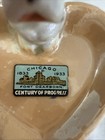 1933 Chicago Worlds Fair Lusterware Heart Shaped Dish With Dog Vintage