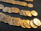 Mixed Roll Wheat Cents Dates And Mint Marks Au unc 50 Coins      Xo