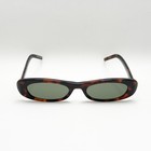 Saint Laurent Sl 557 Sunglasses Havana Oval Green Lens Y2k Unisex 53-20-145