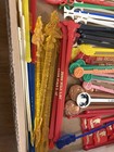 Vintage Swizzle Sticks Lot Cocktail Stirrers Advertisement And Decoration As Is