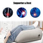 Inflatable Leg Elevation Pillow Portable Foot Rest Travel Camping Wedge
