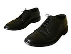 Vintage Oakwoods Black Leather Wingtip Brogue Oxford Dress Shoes Mens Size 10